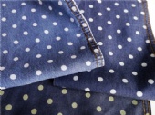Printed denim